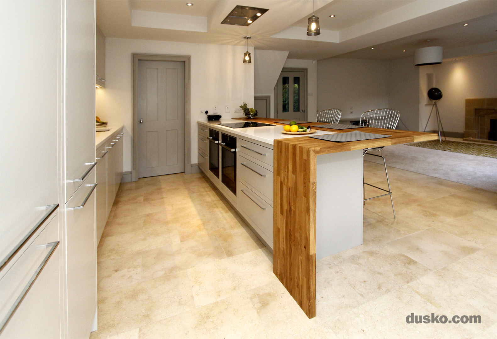 Contemporary Open Plan Kitchen and Dining Area in Handforth, Cheshire